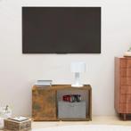 vidaXL Tv-meubel 60x24x32 cm bewerkt hout gerookt, Verzenden, Nieuw, 50 tot 100 cm, Minder dan 25 cm
