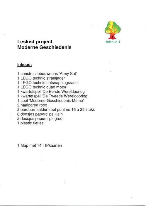 Alles-in-1 Leskist Project Moderne Geschiedenis voor 2016, Boeken, Schoolboeken, Nieuw, Verzenden