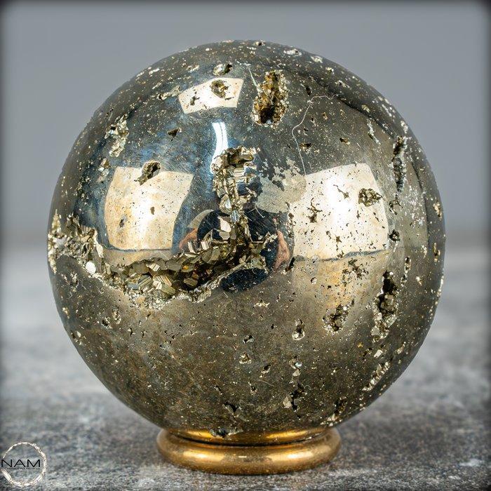 Eerste Kwaliteit Natuurlijke Gouden Pyriet Bol- 499.05 g, Antiek en Kunst, Curiosa en Brocante