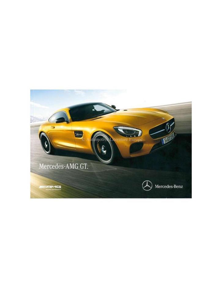 2015 MERCEDES AMG GT BROCHURE ENGLISH, Boeken, Auto's | Folders en Tijdschriften