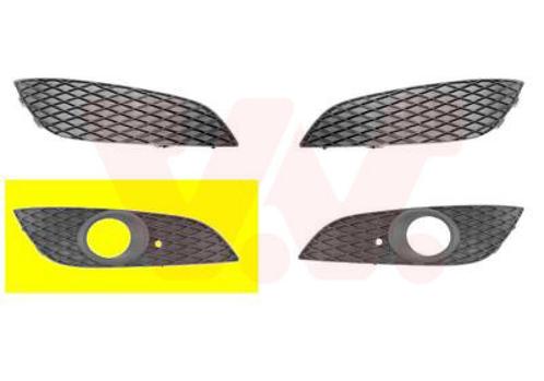 BUMPER GRILL VOOR OPEL ASTRA H A04 2003-2007 13241989, Auto-onderdelen, Carrosserie en Plaatwerk, Nieuw, Ophalen of Verzenden