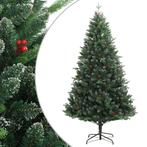 vidaXL Kunstkerstboom met scharnieren en rode bessen 180 cm, Verzenden, Nieuw