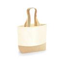 Jute base canvas tote, Verzenden, Nieuw