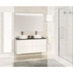 Xellanz Bologna Badmeubel - 120cm - Mat Wit - Grijs Blad, Huis en Inrichting, Badkamer | Badkamermeubels, Ophalen of Verzenden