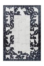 Wasbaar Vloerkleed | Fiesta | Raster | Zwart | 80x250 cm, Huis en Inrichting, Verzenden, Nieuw