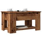 vidaXL Salontafel 79x49x41 cm bewerkt hout oud houtkleurig, Huis en Inrichting, Tafels | Salontafels, Verzenden, Nieuw, Overige houtsoorten