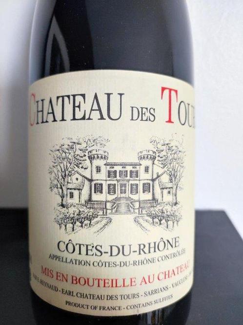 2019 E.Reynaud, Chateau des Tours - Côtes-du-rhône - 1 Fles, Verzamelen, Wijnen
