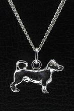 Zilveren Jack russell terrier gladhaar met staart ketting..., Sieraden, Tassen en Uiterlijk, Verzenden, Nieuw