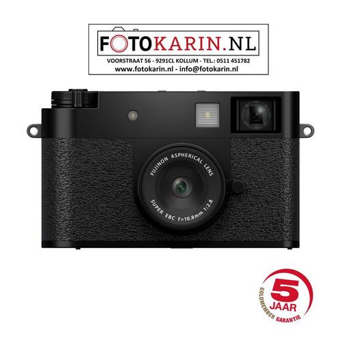 Fujifilm X half zwart | op voorraad | Foto Karin Kollum, Audio, Tv en Foto, Fotocamera's Digitaal, Geen optische zoom, Nieuw, Fuji