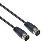 DIN 7-pins audiokabel / zwart - 1,5 meter, Nieuw, Ophalen of Verzenden