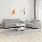 vidaXL 2-delige Loungeset met kussens microvezelstof, Verzenden, Nieuw, Vierpersoons of meer, Stof