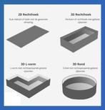 Vijverfolie 2D rechthoek /3D rechthoek / 3D L-vorm / 3D rond, Tuin en Terras, Vijver-toebehoren, Nieuw, Vijverfolie