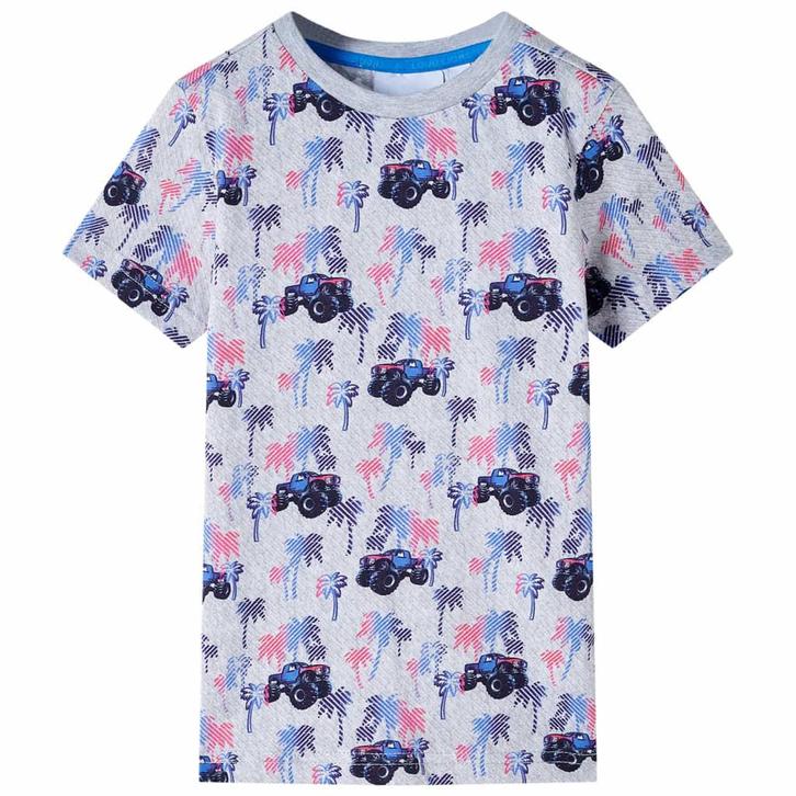 vidaXL Kindershirt 128 gemêleerd grijs, Kinderen en Baby's, Kinderkleding | Overige, Nieuw, Verzenden
