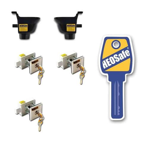 HEOSafe Sloten Set Ford Transit Wit >2014 5st., Caravans en Kamperen, Kampeeraccessoires, Nieuw