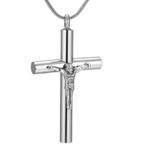 Assieraad, ashanger Jezus kruis, Nieuw, Zilver, Overige materialen, Kruis of Symbool