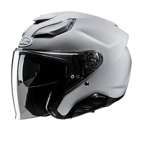 HJC F31 Lichtgrijs Jethelm, Motoren, Kleding | Motorhelmen, Jethelm, Heren, XXL, Nieuw met kaartje, HJC, Verzenden