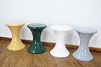 Kruk - Plastic - Vier vintage krukken
