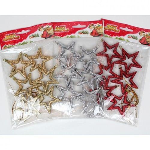 Open sterren EVA met glitter 6x6x1 cm Goud, Hobby en Vrije tijd, Knutselen, Nieuw, Ophalen of Verzenden