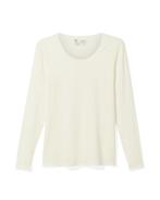 HEMA Dames temptech T-shirt lange mouw wit, Kleding | Dames, Verzenden, Nieuw