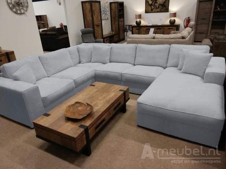 U-Bank Berlicum - u-banken - Zilver, Huis en Inrichting, Banken | Sofa's en Chaises Longues, Nieuw, Stof