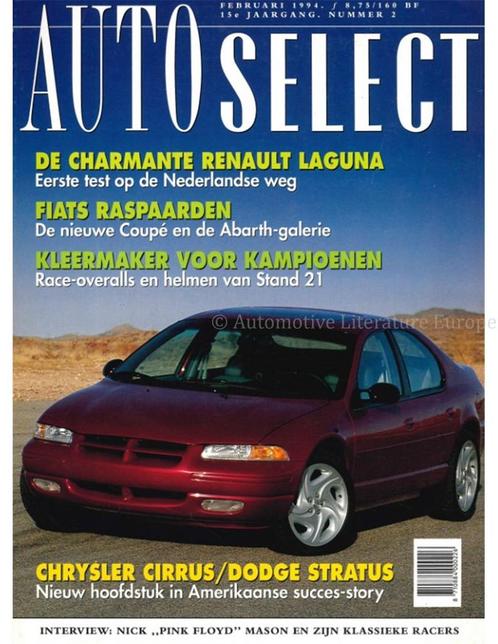 1994 AUTO SELECT MAGAZINE 2 NEDERLANDS, Boeken, Auto's | Folders en Tijdschriften