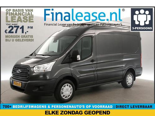Ford Transit 330 2.0 TDCI L2H2 Trend 170PK Airco Cam €271pm, Auto's, Bestelauto's, Lease, Handgeschakeld, Diesel, Ford, Zilver of Grijs