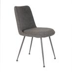 *WOONWINKEL* Moderne Eetkamerstoel Boucle Grijs, Huis en Inrichting, Stoelen, Verzenden, Nieuw, Grijs