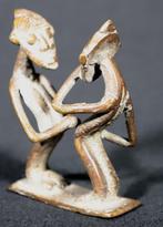 Figuur - Kulango bronzen amulet stellen - 8 cm - Ivoorkust