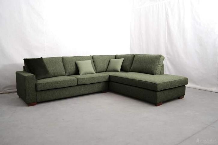 Hoekbank Frederiksoord - hoekbanken - Groen, Huis en Inrichting, Banken | Sofa's en Chaises Longues, Nieuw, Stof