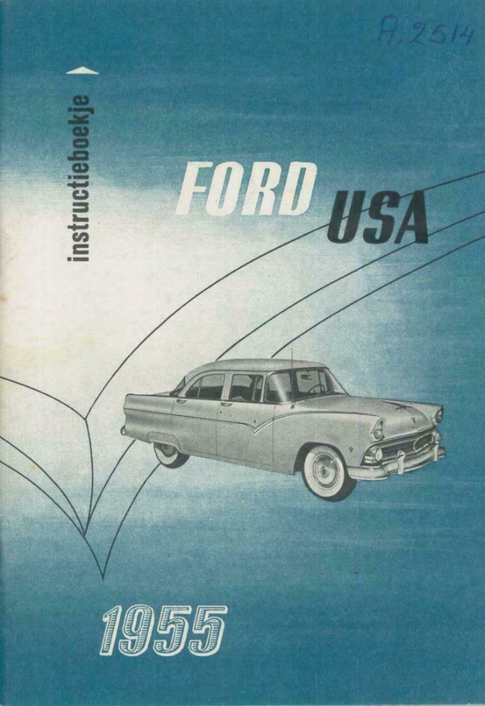1955 Ford USA 6 & 8 Cylinder Instructieboekje, Auto diversen, Handleidingen en Instructieboekjes, Verzenden
