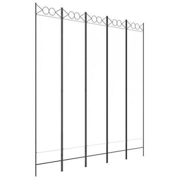 Kamerscherm 200x220 cm Wit Stof | OP = OP | Privacy beschikbaar voor biedingen