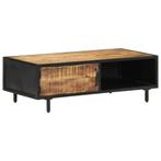 vidaXL Salontafel 105x50x35 cm ruw mangohout, 100 tot 150 cm, Verzenden, Nieuw, 50 tot 100 cm