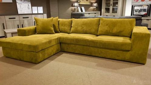 Loungebank Loenen - loungebanken - Goud, Huis en Inrichting, Banken | Sofa's en Chaises Longues, Nieuw, Stof