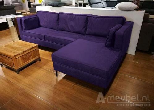 Loungebank Borne - loungebanken - Paars, Huis en Inrichting, Banken | Sofa's en Chaises Longues, Nieuw, Stof