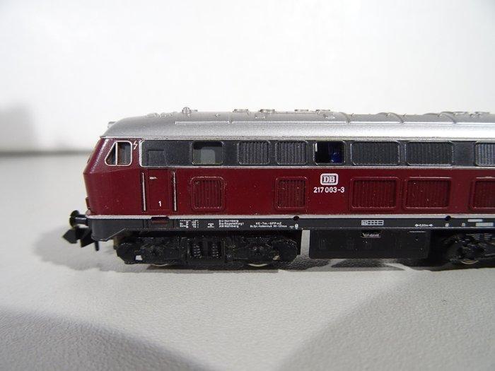 Minitrix N - 12952 - Diesellocomotief (1) - Diesellok BR 217, Hobby en Vrije tijd, Modeltreinen | N-Spoor
