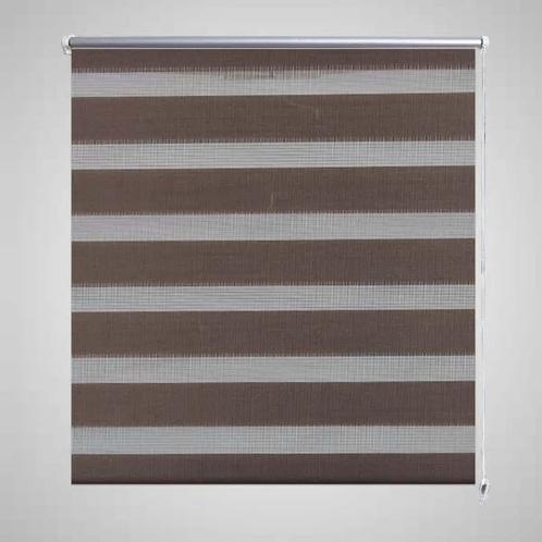 vidaXL Duo Rolgordijn 70x120cm Koffiebruin, Huis en Inrichting, Stoffering | Gordijnen en Lamellen, Bruin, Nieuw, Verzenden