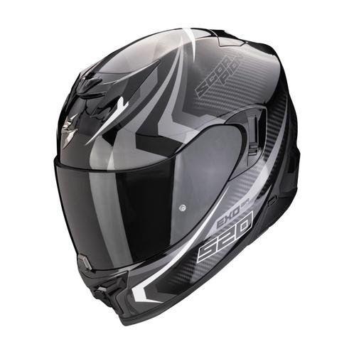 Scorpion EXO-520 EVO AIR TERRA - Zwart/Zilver/Wit, Motoren, Kleding | Motorhelmen, M, Integraalhelm, Verzenden