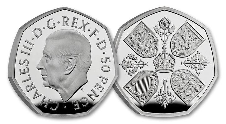 50 pence Queen Elizabeth II 2022 UK, Postzegels en Munten, Munten en Bankbiljetten | Verzamelingen, Verzenden