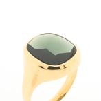 Gouden ring met toermalijn (toermalijn ring), Gebruikt, Overige kleuren, 20 of groter, Ophalen of Verzenden