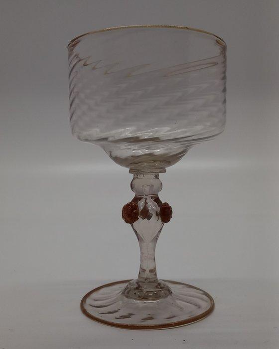 Wijnglas - 17e/18e eeuw - Glas - Façon de Venise, Antiek en Kunst, Antiek | Glas en Kristal