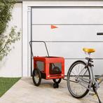 vidaXL Hondenfietstrailer oxford stof en ijzer oranje en, Verzenden, Nieuw