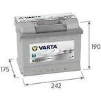 Varta Silver Dynamic D39 accu 12V 63Ah 242x175x190x190, Nieuw, Verzenden