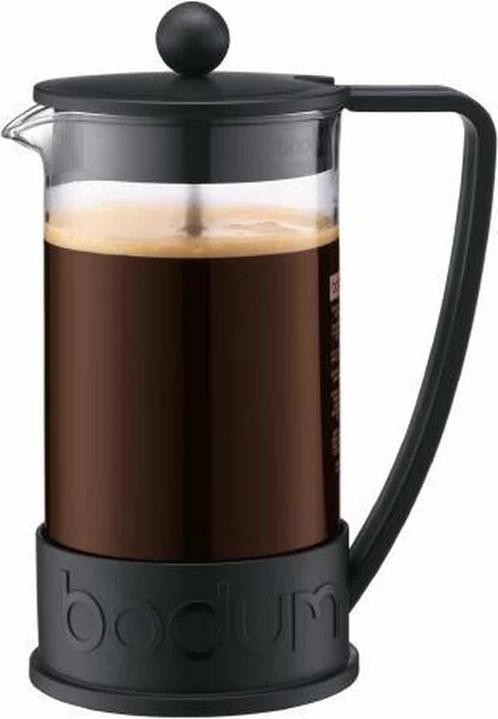 Bodum Brazil Cafetière - 8 Kops - 1,0 l - Zwart, Witgoed en Apparatuur, Koffiezetapparaten, Zo goed als nieuw, Ophalen of Verzenden