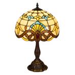 Tiffany tafellamp – Klassiek patroon &amp; warme gloed – Ø 29 ×, Verzenden, Nieuw