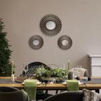 Spiegel set - Livion Damara - Set van 3 - 30cm - Spiegelglas, Huis en Inrichting, Woonaccessoires | Spiegels, Ophalen of Verzenden