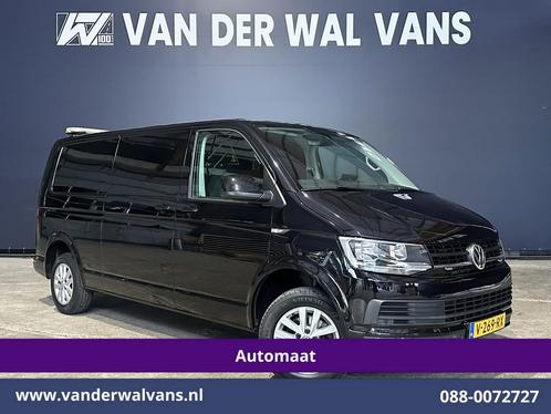 Volkswagen Transporter | 2.0 TDI 150pk Automaat L2H1, Auto's, Bestelauto's, Dealer onderhouden, Te koop, Automaat, Diesel, Zwart