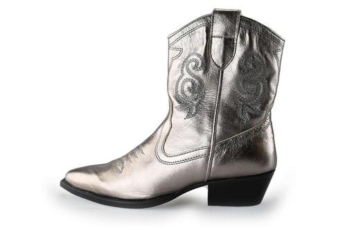 Ann Rocks Cowboy laarzen in maat 37 Grijs | 10% extra, Kleding | Dames, Schoenen, Grijs, Zo goed als nieuw, Verzenden
