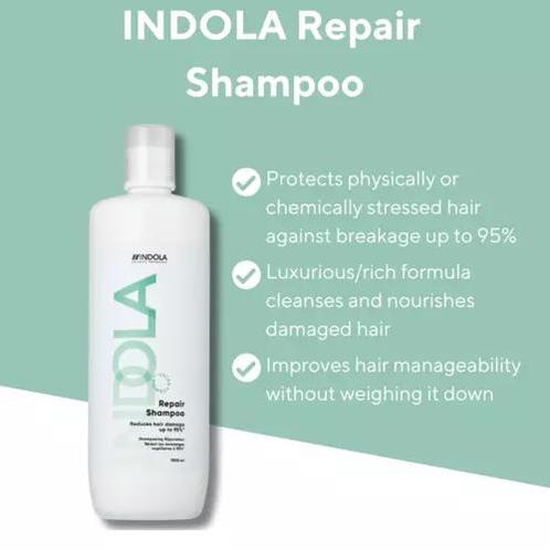 Indola Repair Shampoo, Sieraden, Tassen en Uiterlijk, Uiterlijk | Haarverzorging, Nieuw, Verzenden