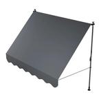 Klemluifel Kapstadt - 250x120 cm - Grijs, Tuin en Terras, Zonneschermen, Verzenden, Nieuw