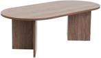 Asir 909NRD1109 Salontafel Walnoot 119 x 60 van €99 voor €49, Huis en Inrichting, 100 tot 150 cm, Nieuw, Minder dan 50 cm, Ovaal